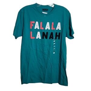 Mad Engine Falalalanah Holiday Tee, Men's Medium